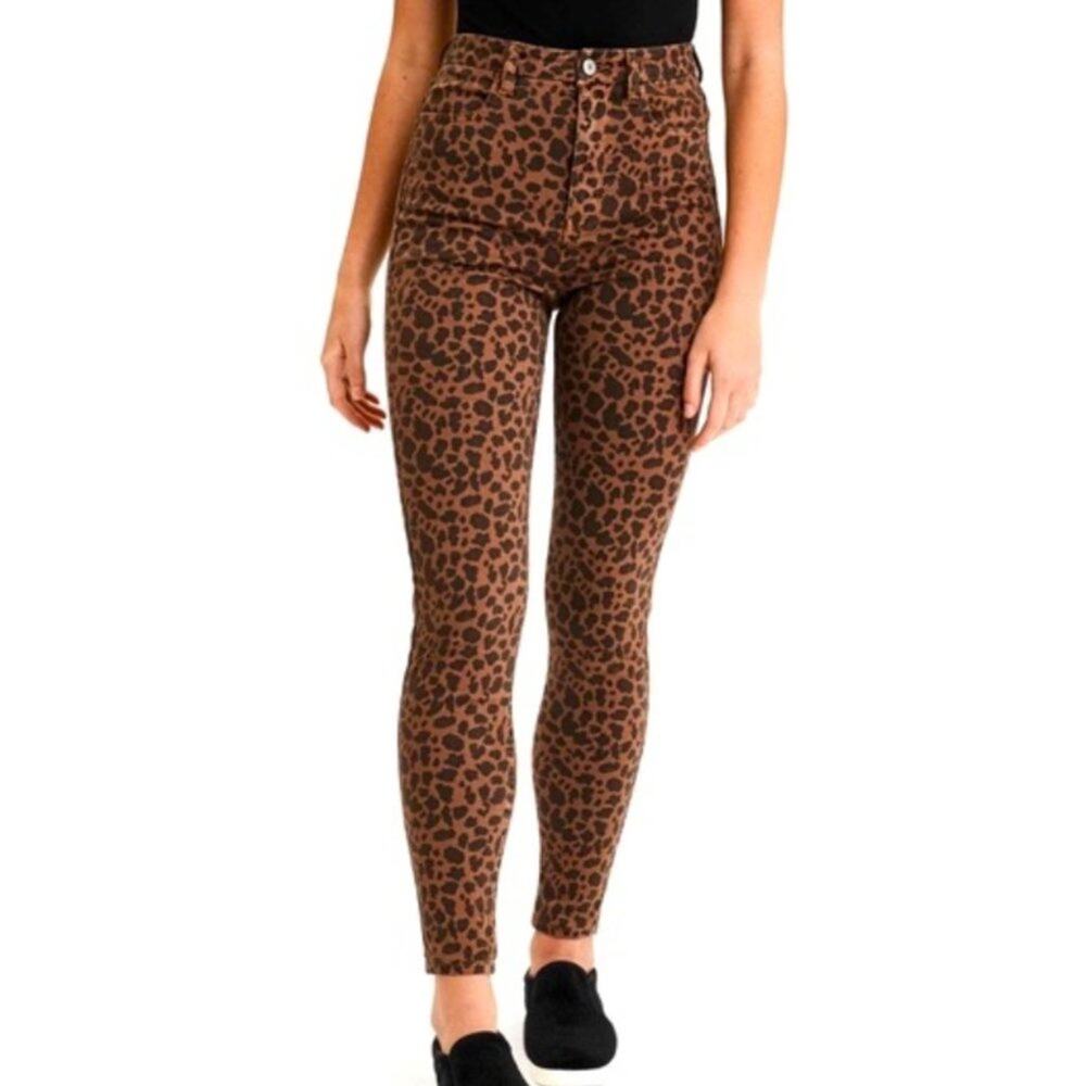 AE Leopard Print Curvy Super High-Rise Jeggings 4R
